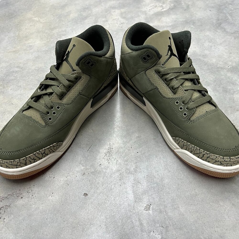 Nike Air Jordan 3 Retro Men's Family Affair Olive Green DN3707 202 - New - Picture 5 of 6